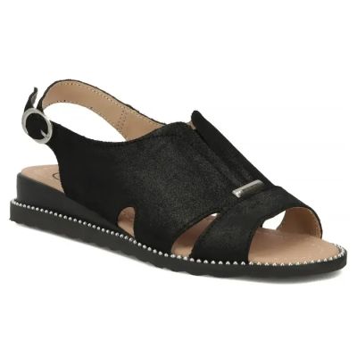 Women's black leather sandals Filippo DS4470