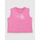 5. Girls' sleeveless T-shirt with print 4F 4FJRSS26TSLEF328-54S