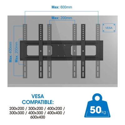 4. Manhattan Outdoor TV Wall Mount Full Motion 37-86" 50kg