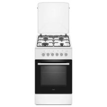 Gas-electric cooker MPM-56-KGM-04 50 cm white, convection