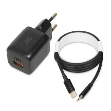 IBOX UNIVERSAL CHARGER C-42 GAN PD33W USB A+C BLACK