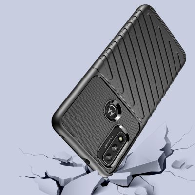 5. Thunder Case flexible armored cover for Motorola Moto G Play 2022 black