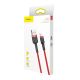 9. Baseus Cafule USB-A / Lightning 1.5A QC 3.0 cable 2 m - red