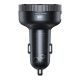 4. Baseus Enjoy FM transmitter car charger LED 2x USB / 3.5mm jack wireless MP3 player Bluetooth 5.0 3.4A black (CCLH-01)