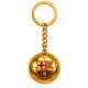 8. FC Barcelona original licensed keychain in the shape of a golden ball with the B7081 coat of arms
