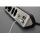 4. Brennenstuhl table socket 1 pc silver, protective contact 1 pc.