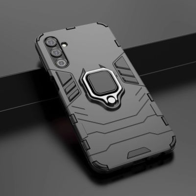6. Ring Armor case for Samsung Galaxy A24 4G armored cover magnetic holder ring black