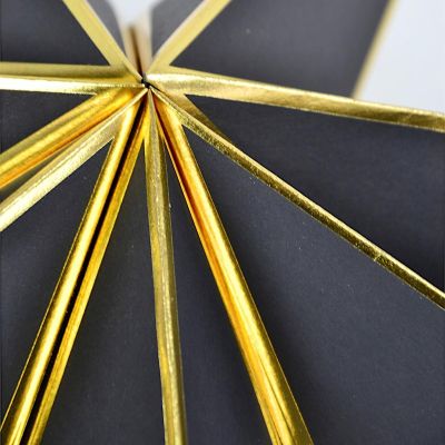 4. 60 CM BLACK PAPER STAR DECORATION SASKA GIFT & DECOR