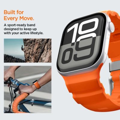 12. Spigen WBS2 Strap for Apple Watch 44 / 45 / 46 / 49 mm - Orange