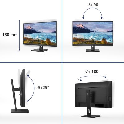 10. Philips S Line 273S1/00 computer monitor 68.6 cm (27") 1920 x 1080 px Full HD LCD Black