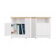 2. GALAX 30/1D BEDSIDE CABINET WHITE/ARTISAN