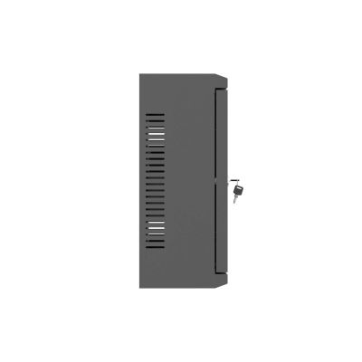 11. LANBERG TPR 10" Installation Cabinet with Mesh Panel 340×340×140, Black (Assembled)