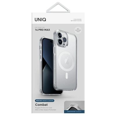 2. Uniq Combat Magclick Charging case for iPhone 14 Pro Max - transparent