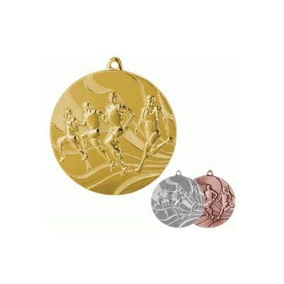9. Gold medal - running - steel medal 50mm