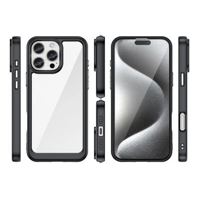 2. Outer Space Case with Gel Frame for iPhone 16 Pro Max - Black