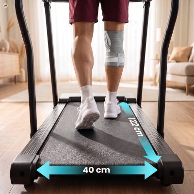 20. Spokey MOVI electric treadmill with handrails