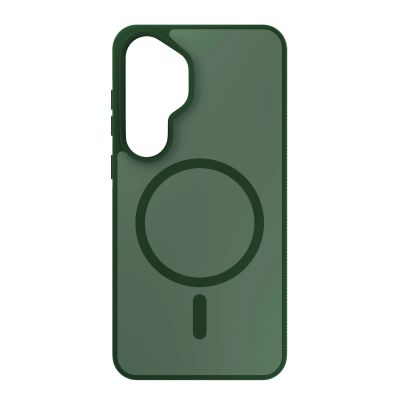 23. 3mk Smoke MagCase for Samsung Galaxy S25 - Green-Translucent