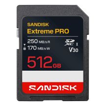 Sandisk Extreme Pro SD UHS-I 512GB SD 250MB/s(R) / 170MB/s(W)