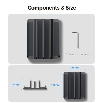 11. Spigen LD208S4 Desk Organizer for Laptops, Tablets, Smartphones, Keyboards - Gray