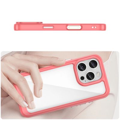 4. Outer Space Case with Gel Frame for iPhone 16 Pro Max - Red