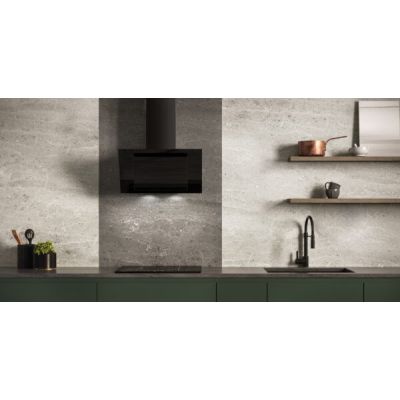 2. MAAN Vertical Eco Duo Glass hood, black glass front, 60 cm wide.