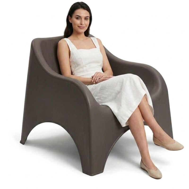 7. NUVOLA ANTHRACITE PLASTIC GARDEN CHAIR