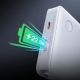 9. Baseus Airpow Lite 10000mAh 22.5W Power Bank with Built-in USB-C and Lightning Cables - White