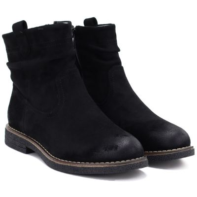 4. Women's black suede ankle boots Jezzi ASA296-4