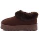 7. Women's brown Big Star fur platform snow boots UU274203