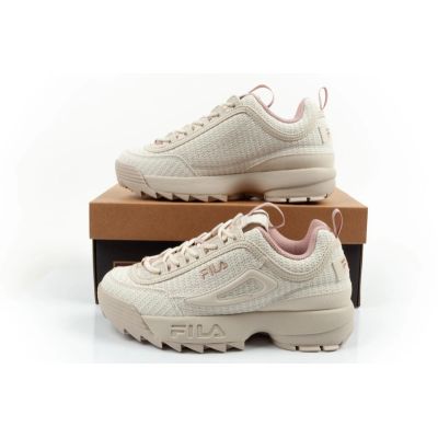 10. Fila Disruptor women's shoes sports sneakers fashionable beige comfortable