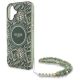 5. Guess IML Flowers Allover Electro With Pearl Strap MagSafe case for iPhone 16 Plus - green