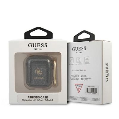 4. Guess GUA2UCG4GK AirPods cover black/black Glitter Collection