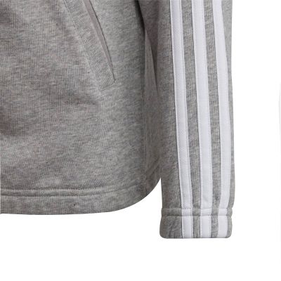 8. adidas Essentials 3-Stripes Full-Zip Hoodie Jr IC3635