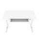 4. Activejet ET119W-C electric height-adjustable desk in white. Tabletop dimensions: 140 x 70 cm.