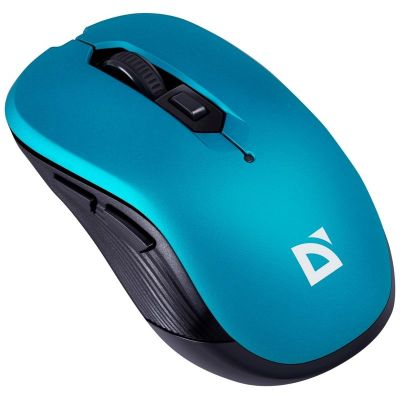 4. DEFENDER GASSA MM-105 RF Silent Click Wireless Mouse, Blue, 52102