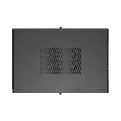 10. 19" 22U 800x1200 black Lanberg floor-standing rack cabinet with perforated doors (flat pack)