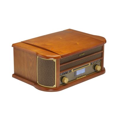 2. Denver MRD-51 Wooden Retro Music Center with Turntable