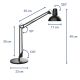 3. MAULstudy LED desk lamp by MAUL with base, E27, black