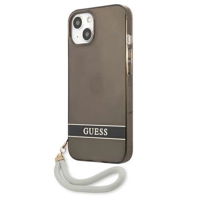 2. Guess GUHCP13SHTSGSK iPhone 13 mini 5.4" black/black hardcase Translucent Stap