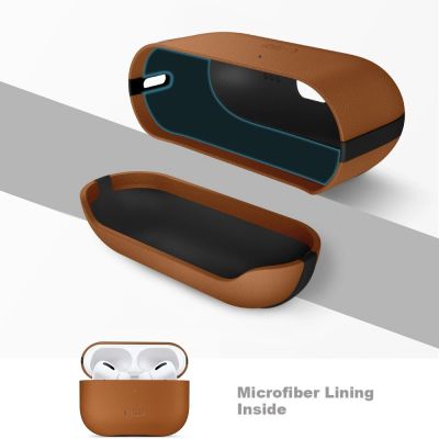 8. Tech-Protect NaturalFit Case for AirPods Pro 3 - Brown