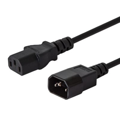 SAVIO CL-99 cable (C14 / IEC C14 / IEC 320 C14 M - C13 F; 1.2m; black)