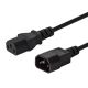 SAVIO CL-99 cable (C14 / IEC C14 / IEC 320 C14 M - C13 F; 1.2m; black)