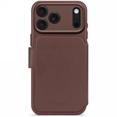 Decoded Leather Backcover case with MagSafe for iPhone 17 Pro Max - gray