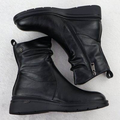 4. Women's black wedge ankle boots Vinceza 26-58557