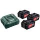 Metabo. 3x4.0Ah Battery Pack with Charger ASC 55