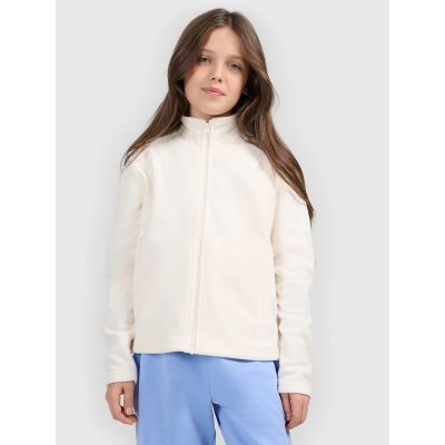 Regular fleece without hood for girls 4F 4FJRSS26TFLEF507-11S
