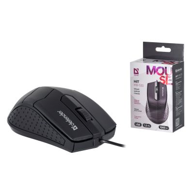 Defender Wired Mouse HIT MB-530 Black OTPICAL 1000DPI 3P 52530