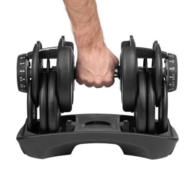 5. Cast iron adjustable dumbbell 24 kg REBEL ACTIVE
