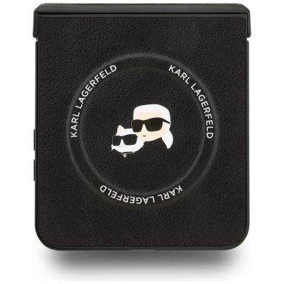 5. Karl Lagerfeld Karl&Choupette Pins MagSafe Case for Samsung Galaxy Z Flip 7 - Black