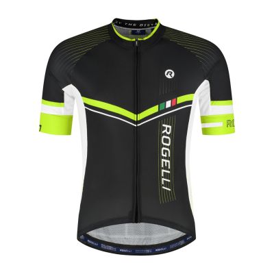 Rogelli Gara Mostro II Black-Yellow Cycling Jersey S